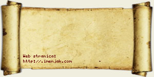 Njegoslav Adamac vizit kartica